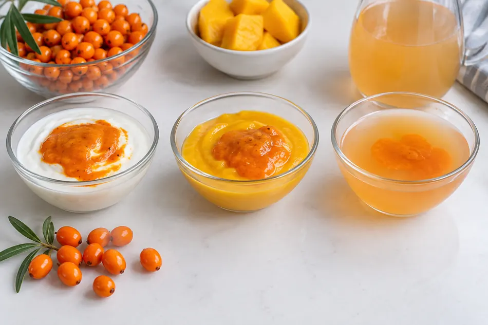 Sea buckthorn flavor pairings